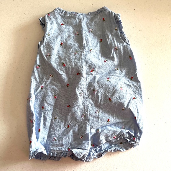 VINTAGE Bubbles. Cotton. Embroidered. Smocking. SUMMER 9-12M - Picture 2 of 16